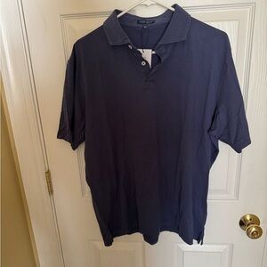 Peter Millar Blue Polo Shirt Classic Casual Design